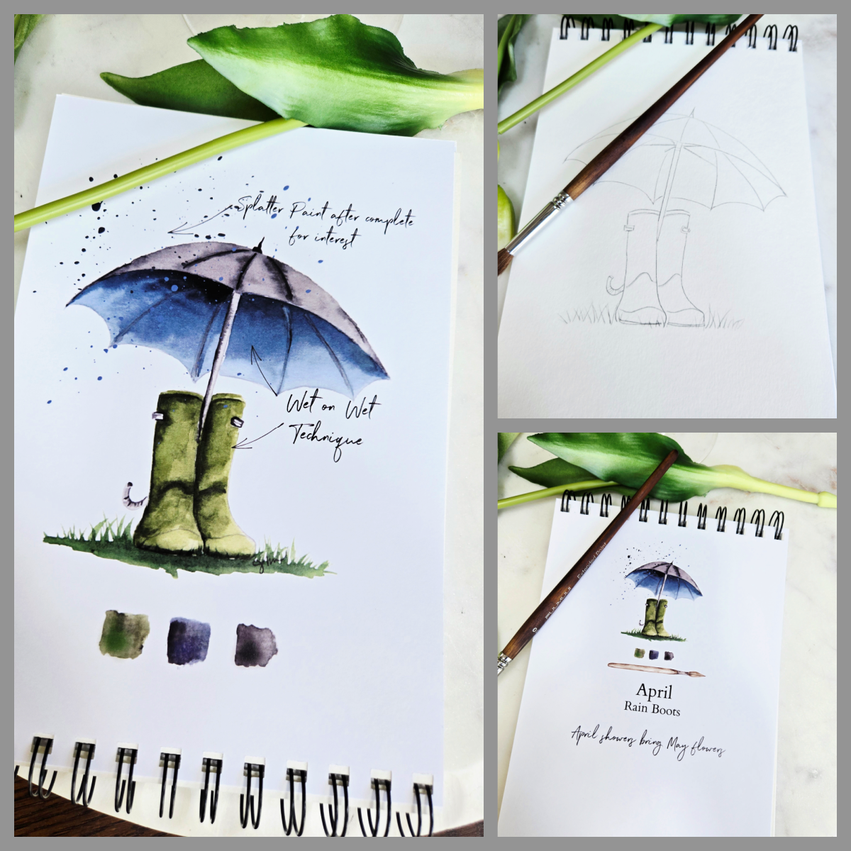 Workbook 12 Months of Watercolor