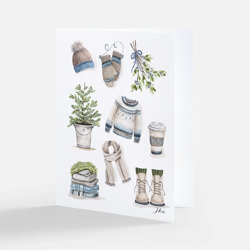 Winter Collage Notecard