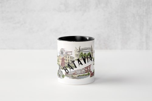 Batavia Mug with Hometown Art