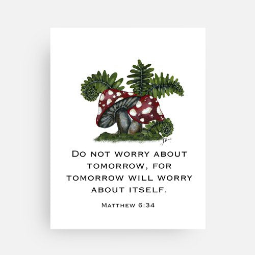 Mushroom Message Scripture Card
