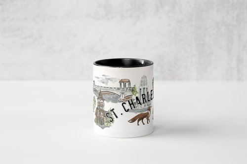 St. Charles Mug with Hometown Art