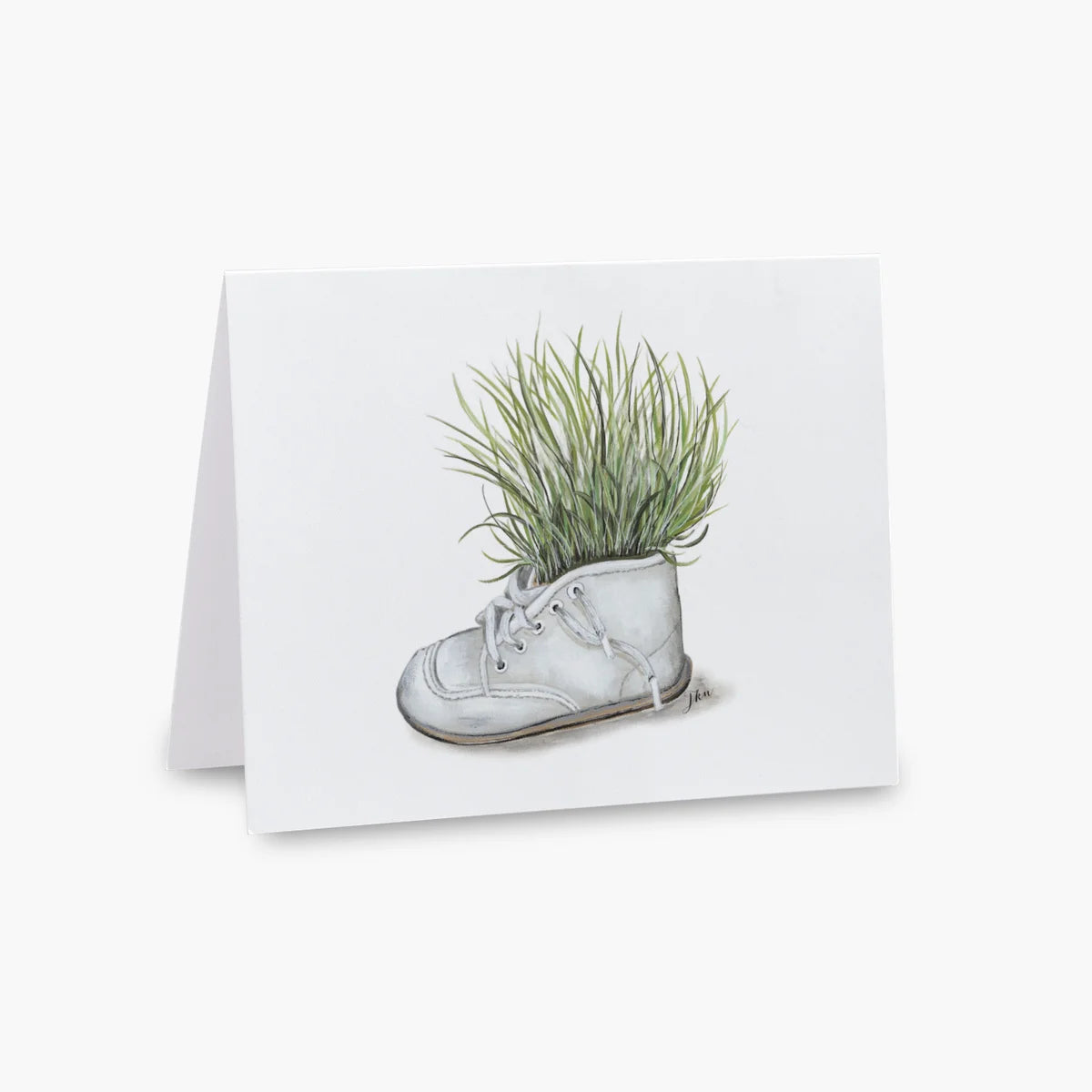 Baby Shoe Note Card